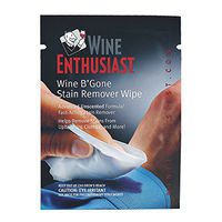 Wine Enthusiast B'Gone Ultra Stain Remover Travel Wipes (Set of 12)