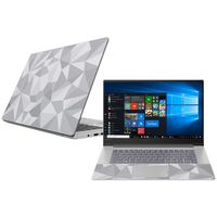MightySkins Skin Compatible with Lenovo Ideapad 530S 15" (2018) - Gray Polygon | Protective, Durable, and Unique Vinyl Decal wrap Cover | Easy to Apply, Remove, and Change Styles | Made in The USA