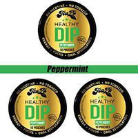 TeaZa Energy Smokeless Tobacco Alternative (3 Pack) Helps You Quit Chewing Tobacco Snuff - Nicotine Free Herbal Energy Dip - Flavored Tobacco Free Chew Helps You Quit Dipping - Peppermint