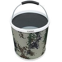 Folding Water Bucket TOPIND Portable Folding Water Pail Storage Insulation Collapsible Barrel Outdoor Fishing Waterproof Bucket for Camping Car Washing