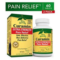 Terry Naturally Curamin Extra Strength (2 Pack) - 60 Vegan Tablets - Non-Addictive Pain Relief Supplement With Curcumin From Turmeric, Boswellia & DLPA - Non-GMO, Gluten-Free - 40 Servings