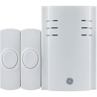 GE 19300 Wall Outlet Wireless Door Chime (White)