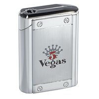 Colibri Uber Premium Butane Cigar Torch Lighter Triple Flame Large Table-top Solid Metal (5 Vegas)