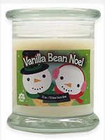 S&M Web Widgets Vanilla Bean Noel Scented Candle Soy Wax 12oz Glass Jar Candle Packaged in Gift Box- Winter Christmas Candle