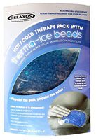 Realxus Hot/Cold Therapy Pack with Therma-ice-Beads. Microwaveable & Freezer Safe Gel Beads Pack (7" x 4")