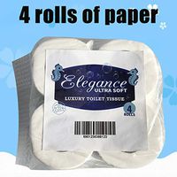 Ultra Soft Rolls Toilet Paper Ultra-Strong Toilet Tissue 3Ply White Paper Roll Tissue Roll Pack of 4 Paper Towels Tissue
