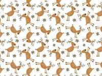 Pack Of 120, Reindeer Games Recycled Christmas Printed Tissue Paper 20" X 30" Sheets Half Ream Made In USA