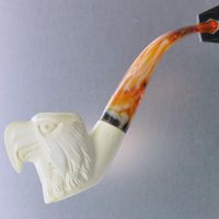 Meerschaum Small Eagle Tobacco Pipe by Paykoc M00816