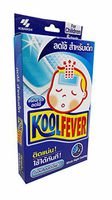 Koolfever, Reduce Fever Cooling Gel Pads for Children, Whole Night Cooling, 1 Box X 6 Sheets (Size of 50 Mm X 110 Mm)