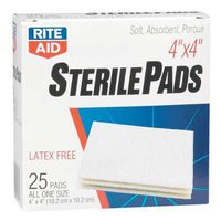 Rite Aid Sterile Gauze Pads 4x4-25 Sterile Pads | Wound Care Supplies
