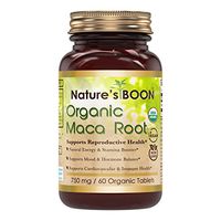 Nature’s Boon  Premium Quality Organic Maca Root – 750mg, 60 Organic Tablets -Supports Energy Production -Promotes Overall Health & Vitality -Supports Reproductive Health