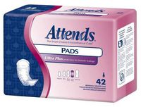 MCK50043100 - Attends Healthcare Products Bladder Control Pad Attends 14.5 Inch Length Moderate Absorbency Polymer Unisex Disposable