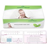 Easy@Home Newly Launched Ovulation Predictor Kit Including 100 LH Test Strips and 40 HCG Test Strips Plus Progression Card, Ovulatory Monitor Test for Ovulation Progression Tracking, 100LH+40HCG