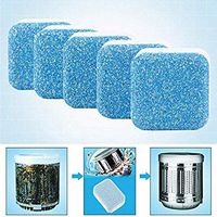 15pcs Effervescent Tablet Washer Cleaner,Solid Washing Machine Cleaner,Deep Cleaning Remover with Triple Decontamination for Bath Room Kitchen