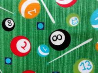 'NUGGLEBUDDY NEW! Microwavable Moist Heat & Aromatherapy Organic Rice Pack. Fun Billiards Fabric! SPEARMIINT EUCALYPTUS Aromatherapy.