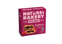 Nature's Bakery Whole Wheat Fig Bars, Raspberry, 1- 6 Count Box of 2 oz Twin Packs (6 Packs), Vegan Snacks, Non-GMO