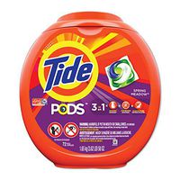 Tide 3-in-1 Pods Laundry Detergent, 64 Oz, Pack of 72 Pods