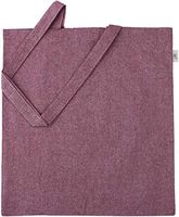 Green Atmos 5 assorted color pack Recycled Cotton 15X16 inch with 27 inch handle reusable grocery bags 5.5 oz canvas eco friendly super strong washable great for promotion and gift (L RUST, 12)