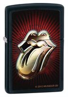Zippo Black Matte Rolling Stones Lighter