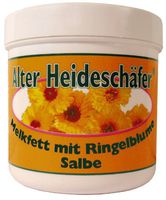 Milking Grease with Marigold Ointment Skin Protector for Rough Skin, Protects and Softens, General Care for Dry and Stressed Skin "Alter HeideschÃ¤fer" Box Sealed with Aluminium Foil Various Sizes