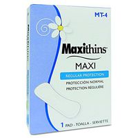 HOSPECO MT4 Maxithins Vended Sanitary Napkins #4 (Case of 250 Individually Boxed Napkins) - GID-HOSMT-4