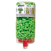 Moldex 6845 Pura-Fit PlugStation Earplug Dispenser, Cordless, 33NRR, Bright Green, 500 Pairs