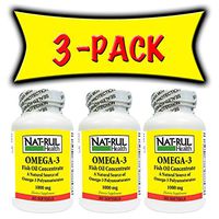 NAT-rul Health Omega 3 Fish Oils 90 Softgels - 3 Pack
