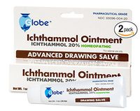 2-PACK Ichthammol Ointment 20%, (Drawing Salve) 1oz Tube (28.3g) Pharmaceutical Grade****