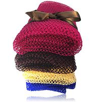 Nature by EJN - Net Bath Sponge, Long, Skin Exfoliation, African, Porous (49" (24 Pack)