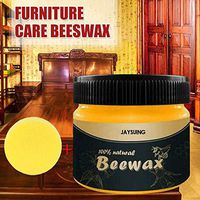⭐ Futurelove ⭐ Wood Seasoning Beewax - Traditional Beeswax Polish for Wood & Furniture, All-Purpose Beewax for Wood Cleaner and Polish Wipes- Furniture Care Multipurpose Natural Beeswax- 100g + Sponge