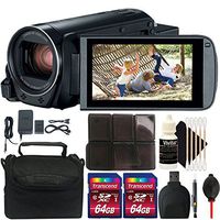 Canon VIXIA HF R800 HD Camcorder (Black) + 128GB Memory Card + Accessory Kit