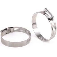 Glarks 20Pcs 304 Stainless Steel Adjustable 40-63MM Range Worm Gear Hose Clamps Assortment Kit, Fuel Line Clamp for Water Pipe, Plumbing, Automotive and Mechanical Application (40-63MM)