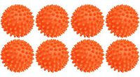 Dryer Balls 8 Pack Orange- Reusable Dryer Balls Replace Laundry Drying Fabric Softener and Saves You Money - Measures - 2.75inD