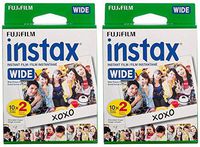 Wide Instant Film, White, 20 Exposures (2 Boxes)