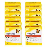 FreeStyle Lite Blood Glucose Test Strips - 50 ct, Pack of 12
