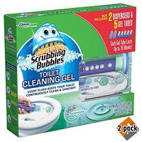 Scrubbing Bubbles Toilet Gel, Rainshower (2 dispensers + 30 Gel Discs), Pack of 2