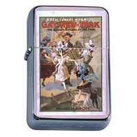 Silver Flip Top Oil Lighter Vintage Poster D-143 Gay New York Welcome to Our City