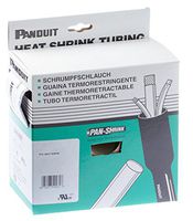 Panduit HSTTP38-CY Dry-Shrink Thin Wall Heat Shrink, PVC, 0.38-Inch, Black (100-Pack)