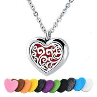 Long Way Stainless Steel Essential Oil Diffuser Necklace Air Freshener Aromatherapy Locket Pendant Necklace with Chain&Pads (Lucky Cloud)