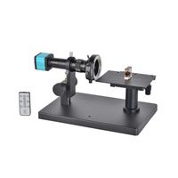 HAYEAR 14MP HDMI HD USB Digital Industry Video Microscope Camera Remote Control + Horizontal Microscope Table Stand +180X C-Mount Lens+144 LED Light