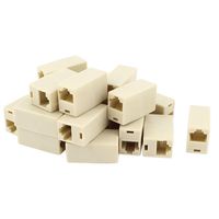 uxcell a15041300ux0018 Cat5 RJ45 LAN Network Ethernet Cable Extender Adapter Coupler 20 PCS (Pack of 20)