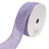 Homeford Loose Weave Faux Jute Ribbon, 1-1/2-Inch, 10-Yards (Lavender)