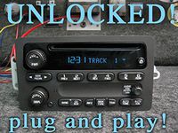 Unlocked Chevy GM GMC CD Stereo Sierra Tahoe Silverado Suburban Yukon Denali 2003 2004 2005 2006 Truck SUV PNs 15295376 15295371 15179349 15234915 Radio disc