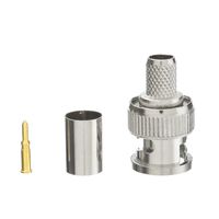 ACCL RG6's 3 Piece BNC Crimp Connector Male 50pk
