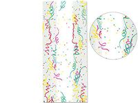 Pack Of 100, Party Confetti 5 X 3 X 11" Cello Bags 1.2 Mil For Gift Baskets, Candy, Nuts Or Small Items