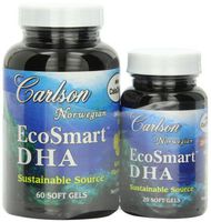 Carlson Labs Ecosmart DHA 500 Mg Mineral Supplement Softgels, 80 Count