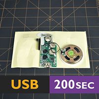 200s USB module for greeting card (device voice music cards musical sound MP3)
