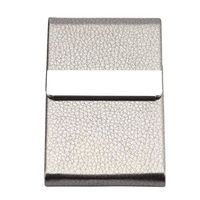 Jacksking Storage Case, Fashionable Cigar Cigarette Case Tobacco Lighter Holder PU Leather Storage Container Box(Gray)