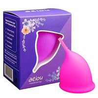 TEERFU Menstrual Cups with Free Bag - Large Size - Period Cup,Soft, Flexible, Reusable Medical-Grade Silicone - Post Childbirth Size