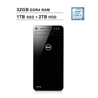 2019 Newest Dell XPS 8930 Desktop (8th Gen Intel 6-Core i7-8700 up to 4.6 GHz, 32GB RAM, 1TB SSD (Boot) + 2TB HDD, NVIDIA GeForce GTX 1060 6GB, WiFi, Bluetooth, HDMI, DVD, Windows 10 Home)